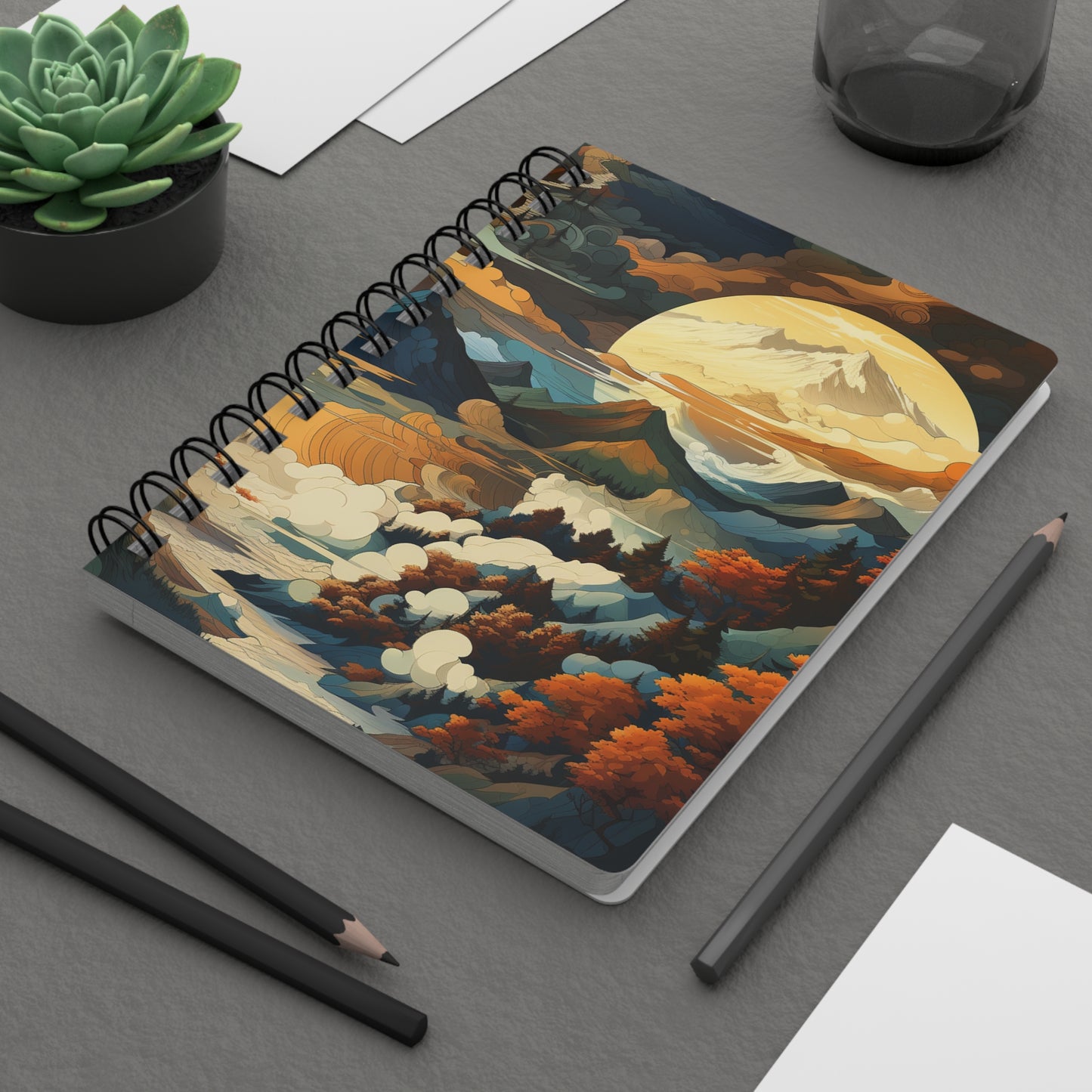 Majestic Mountains Design Collection - Spiral Bound Journal