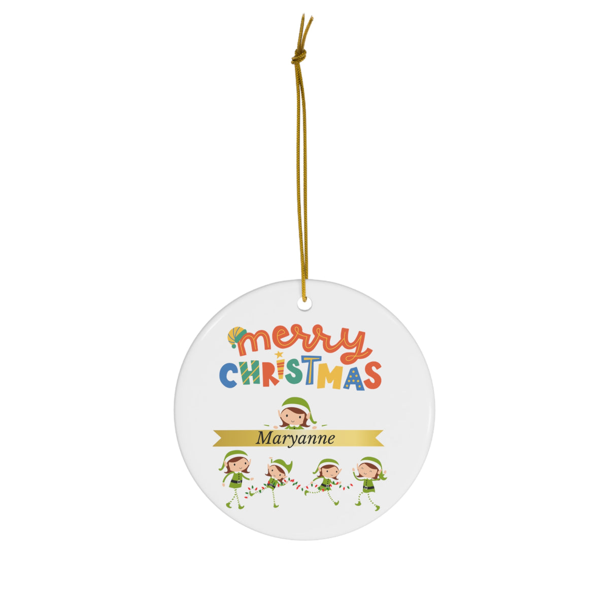Merry Christmas - Customized Ornament