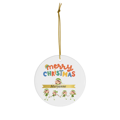 Merry Christmas - Customized Ornament