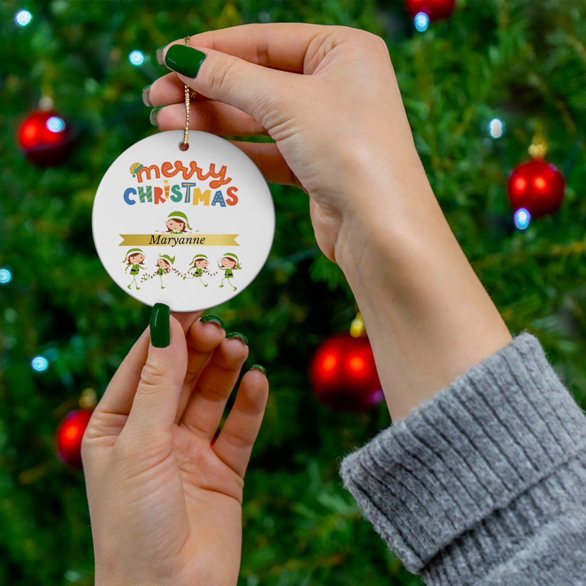 Merry Christmas - Customized Ornament