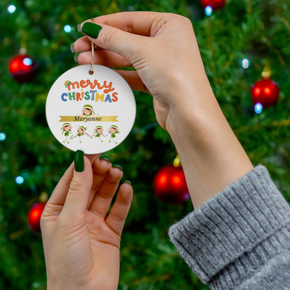 Merry Christmas - Customized Ornament