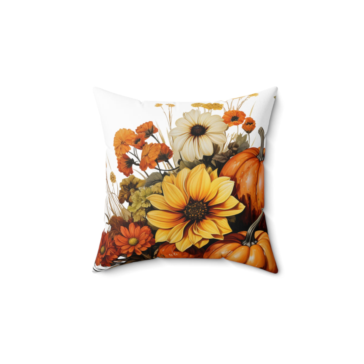 Welcome Autumn Collection #1 - Spun Polyester Square Pillow  - 14x14'' ( 35x35 cm)