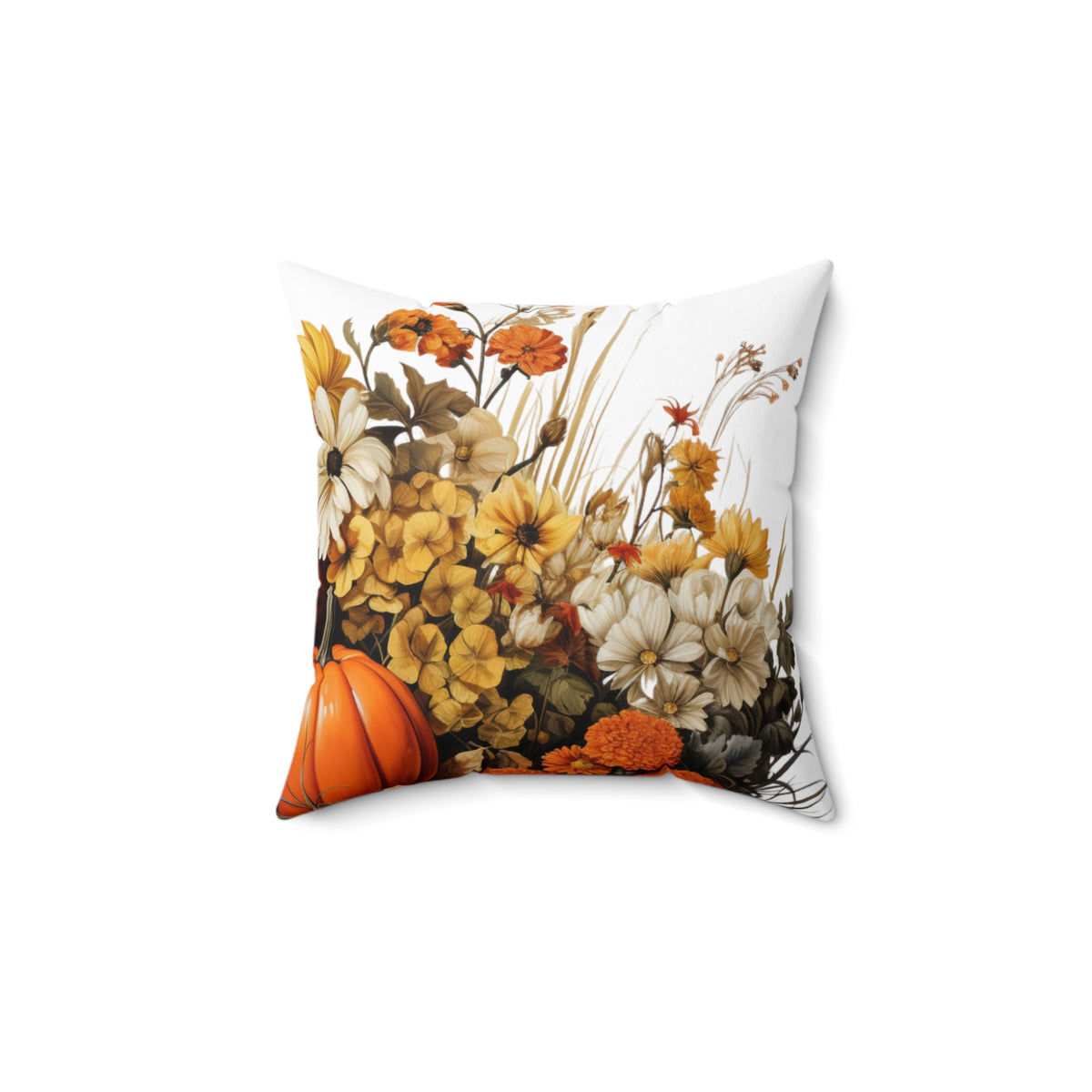 Welcome Autumn Collection #1 - Spun Polyester Square Pillow  - 14x14'' ( 35x35 cm)