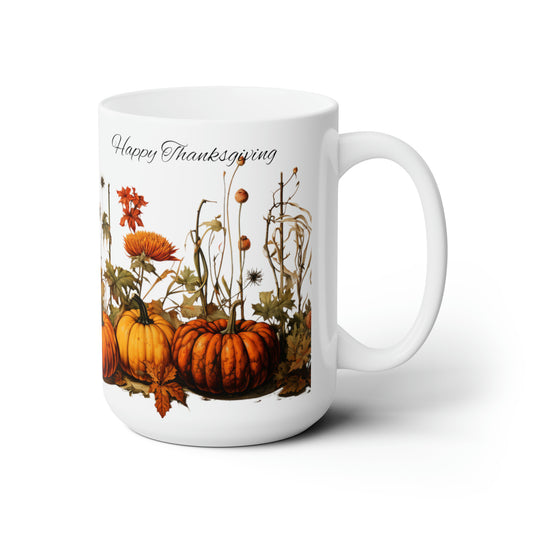 Thanksgiving  Pumpkin Collection - #1 -  Ceramic Mug 15oz