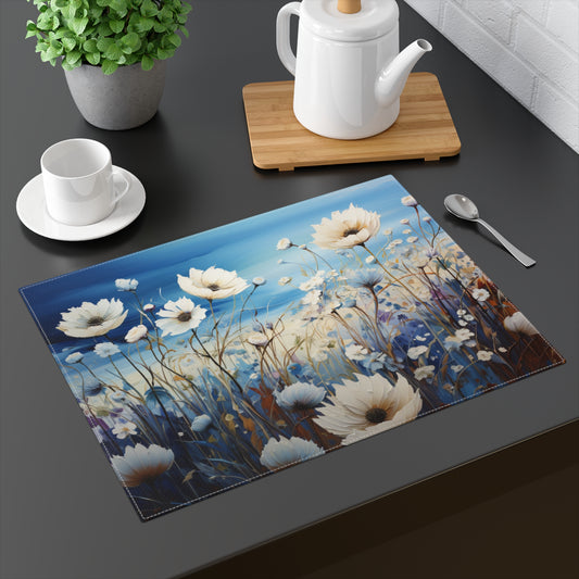 Blue Serenity Collection #1 - Placemat 18" × 14" (45.72cm x 35.56cm )