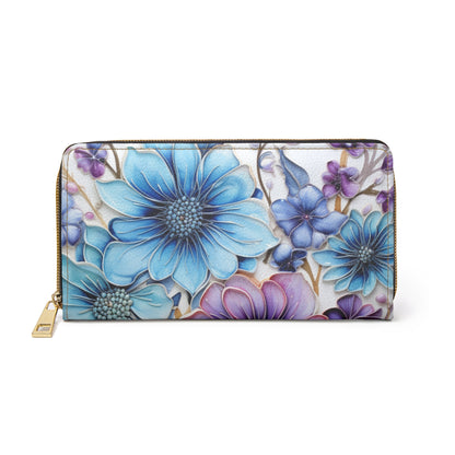 Topeka Flower Collection - Zipper Wallet (7.87" x 4.33") (20cm x 11cm)