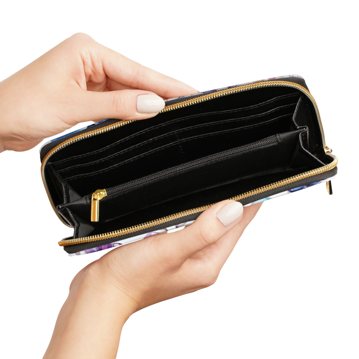Topeka Flower Collection - Zipper Wallet (7.87" x 4.33") (20cm x 11cm)