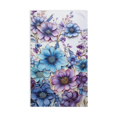 Topeka Flower Collection - Hand Towel (16″ × 28″) (40.64cm × 71.12cm)