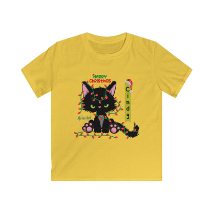 Cat T-Shirt, Personalized Cat Christmas T-Shirt, Cat Santa Hat, Shirt, Your Own Cat Shirt, Christmas Gift For Cat Lover,  Kids Shirt, Funny Christmas Shirt, Kids Christmas Shirt, Cute Christmas Shirt, Cat Shirt, Secret Santa, Pet Lovers, Cats